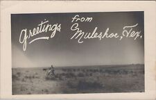Greetings from Muleshoe, Texas 1951 RPPC Photo Postcard picture