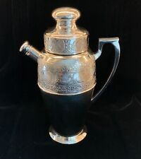 Large MAPPIN & WEBB, RARE FORM COCKTAIL SHAKER, 1925, Silverplate, ART DECO picture