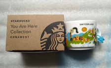 Switzerland Starbucks mini Mug Cup DEMI 2oz ORNAMENT You Are Here Collection NEW picture