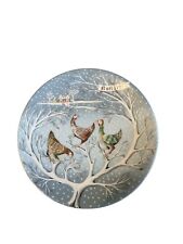 Haviland Limoges 12 Days of Christmas Three French Hens Plate r. Hetreau.  1972  picture