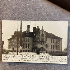 Menomonee Falls WI High School Real Photo Postcard Wisconsin 1907 Postmark RPPC picture