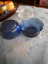 Vintage Cobalt Blue Mexican Forecrisa Bowl Set If Four 5 Inches X 2.5 picture