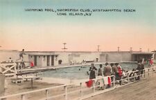 Swimming Pool Swordfish Club Westhampton Beach Long Island New York NY c1940 PC picture