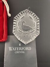 waterford crystal 12 days of christmas ornament 1989 6 Geese a Laying  picture