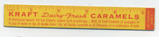 Kraft Caramel cardboard ruler; 1947 calendar on reverse picture