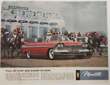 1959 Plymouth Sport Fury Hialeah Park Casino Racetrack Promotional Magazine Ad picture