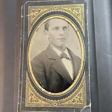 ATQ Tintype Circa 1840 1865 Handsome Young Man Well dressed picture