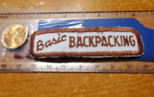 BSA Basic Backpacking Program segment, twill back segment,  Boy Scouts picture