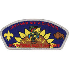 2005 National Jamboree Jayhawk Area Council Shoulder Patch CSP JSP Kansas KS BSA picture