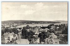 c1930's Overlooking Boothbay Harbor Maine ME Unposted Vintage Postcard picture