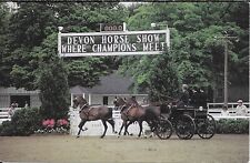 Unicorn Coaching, Devon Horse Show, Devon PA postcard not postally used picture