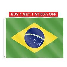 Brazil Flag Large 5x3FT National World Cup Brazilian Sports Football Fan Suport picture