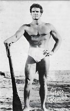EXHIBIT CO. ARCADE ACTOR CARD 1960's STEVE REEVES RARE, POPULAR CARD picture