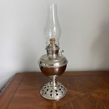 Antique B&H Bradley & Hubbard Nickel #1 Size Oil Lamp picture