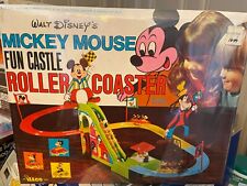 Vintage Disney Mickey Mouse Fun Castle Roller Coaster NOS Excellent Condition picture