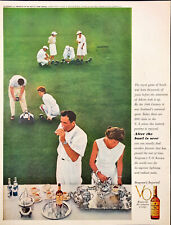 1961 Seagram's Imported V.O. Royal Game of Bowls Vintage Print Ad picture