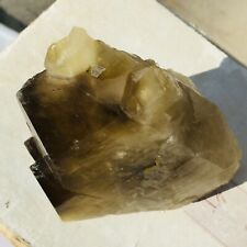 540g Beautiful Dark Smoky Citrine Quartz Crystal Cluster Rough Healing Specimen picture