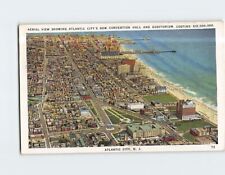 Postcard Aerial View Atlantic City's New Convention Hall & Auditorium New Jersey picture