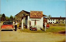 Vintage Michigan MI Postcard Dunk's Midget Grocery Store Munising Cottages picture