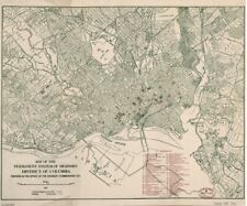 1911 Map| Map of the permanent system of highways, District of Columbia| Distric picture