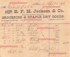 GA~GEORGIA~ATHENS~1880 HOWELL COBB JR. RECEIPT FROM B.F.H. JACKSON DRY GOODS picture