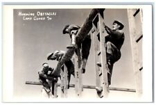 c1941 US Army Hurdling Obstacles Training Camp Cooke CA RPPC Photo Postcard picture