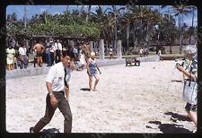 Sl84 Original Slide  1971 Hawaii  Beach downtown park 313a picture
