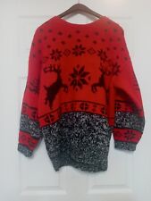 Vintage Marsh Landing Christmas Ugly Sweater, 100% Shetland Wool, Size L, Men's picture