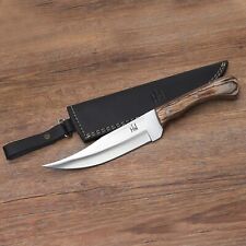 11inch Custom Handmade Hunting Skinning Knife, Carbon Steel Blade ,walnut Handle picture