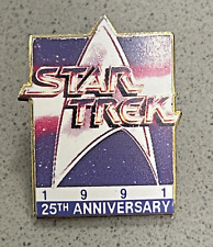 Vintage 1991 Star Trek 25th Anniversary Pin picture