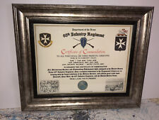 65TH INFANTRY REGIMENT / COMMEMORATIVE - CERTIFICATE OF COMMENDATION picture