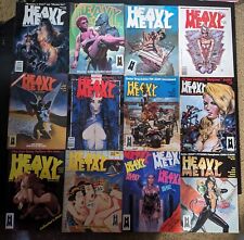 Lot of 23 HEAVY METAL COMICS 80s 90s Vintage Illustrated Fantasy Magazines GREAT picture