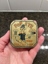 Antique Vintage 1929 POPEYE Dime Register Bank Tin Litho King Features Syndicate picture