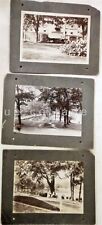 antique LOT of 3 WEALTHY ESTATE horse carriage people home MOHAWK NY? by SHERON picture