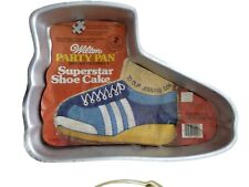 1979 Wilton SUPERSTAR SHOE Sneaker Cake Pan Mold #502-1964 w/ Instructions picture