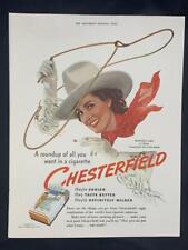 Magazine Ad* - 1940 - Chesterfield Cigarettes - Francesca Sims picture