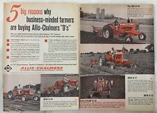 1963 two page magazine ad for Allis-Chalmers - 5 Big Reasons to Buy 