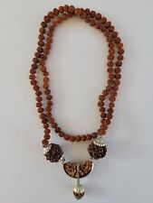 Eka Mukhi Rudraksha Necklace, Prayer Beads, Sacred to Shiva, Yoga Hinduism picture