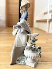 Lladro Girl Playing With Pigeons F/S Japan picture