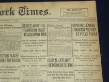 1922 NOVEMBER 7 NEW YORK TIMES- OPPOSING LEADERS FORECAST VICTORY TODAY -NT 8420 picture