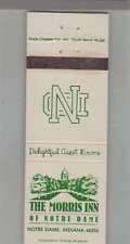 Matchbook Cover - College - University - The Morris Inn Of Notre Dame picture