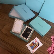 TIFFANY & Co. 2 Deck Playing Cards Authentic W/ Box Theme: BUY/HOLD Gift picture