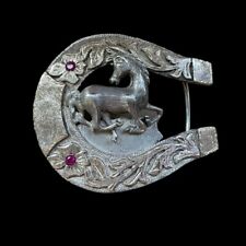 vintage sterling silver belt buckle picture