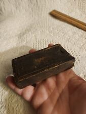 Vintage Small Wooden Dove-Tailed Box with Sliding Lid Marked 3/8 Hand Tap picture