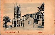 Vintage C. 1900 St. Mary's Cathedral Roman Catholic Church Cork Ireland Postcard picture