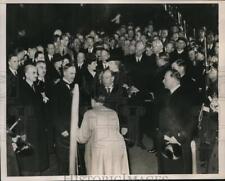 1938 Press Photo Neville Chamberlain and Lord Halifax Welcomed in Paris picture