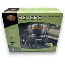 New Revere Ware Stainless Steel 4Pc Candle Warmer Set Camping Sauce Gravy Butter picture