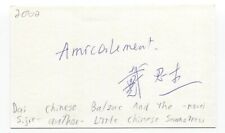 Dai Sijie Signed 3x5 Index Card Autographed Signature Author Filmmaker picture