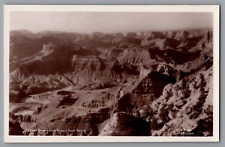 Painted Desert Grand Canyon AZ RPPC Real Photo Postcard 1937 Kolb Brothers Bros picture
