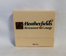 Vintage Heatherfields Restaurant Lounge Matchbook Martinsburg WV Advertising picture